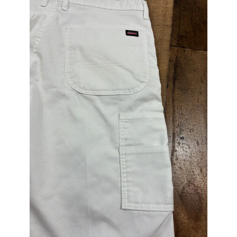 Dickies Mens White Painter Carpenter Shorts Relaxed Fit Utility Size 32‎